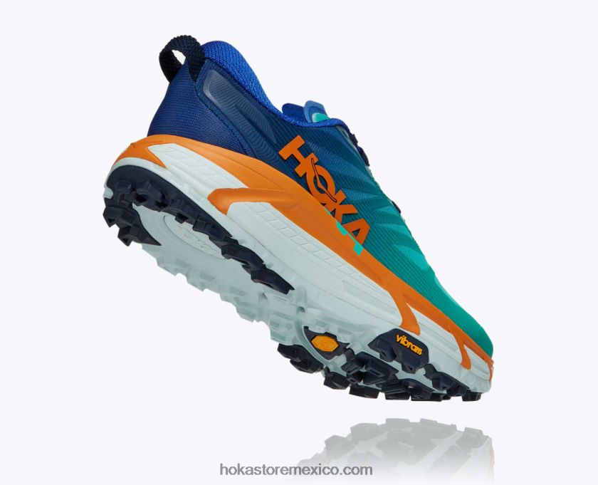 hombres Hoka mafate velocidad 3 62T0RT515 azul deslumbrante/sol del desierto