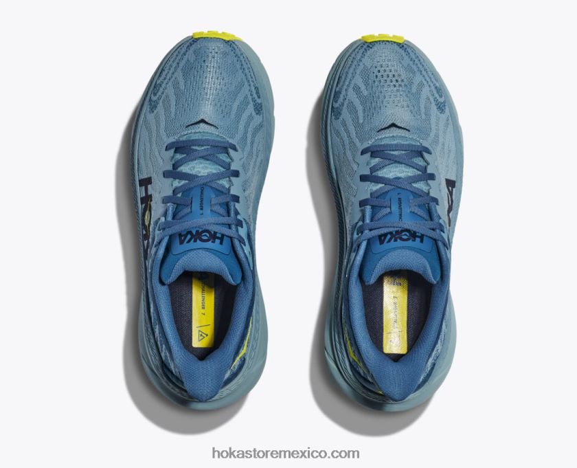 hombres Hoka retador 7 62T0RT497 azul piedra/prímula
