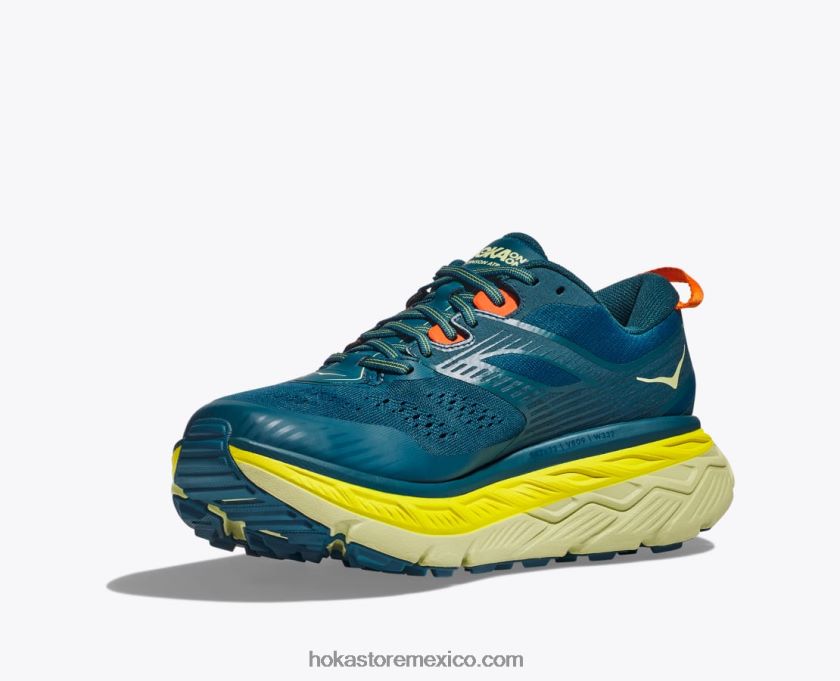 hombres Hoka stinson 6 62T0RT503 coral azul/mariposa