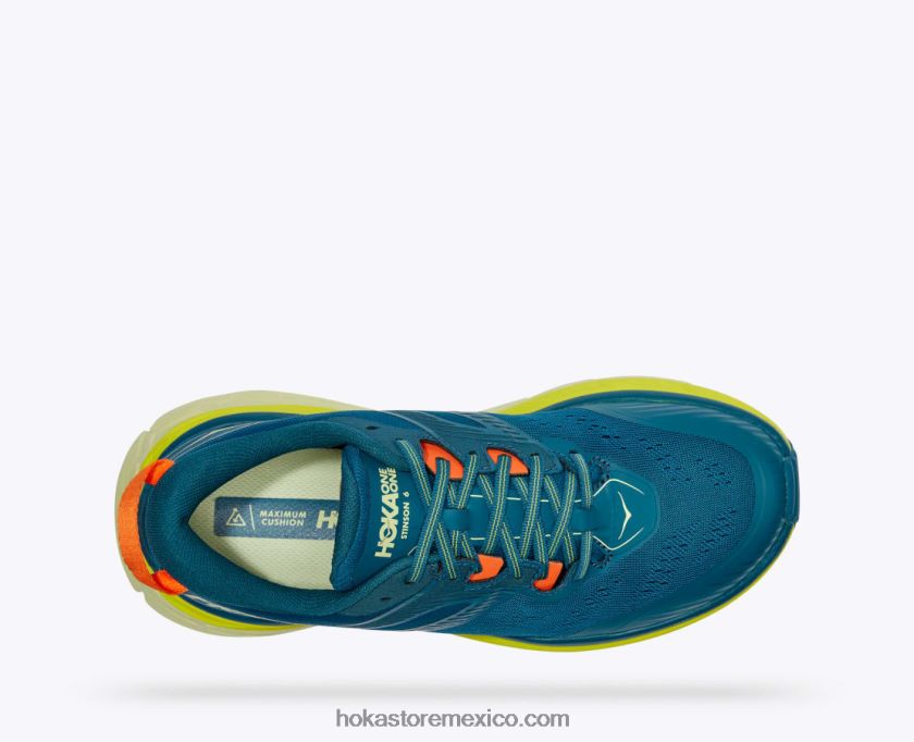 hombres Hoka stinson 6 62T0RT503 coral azul/mariposa