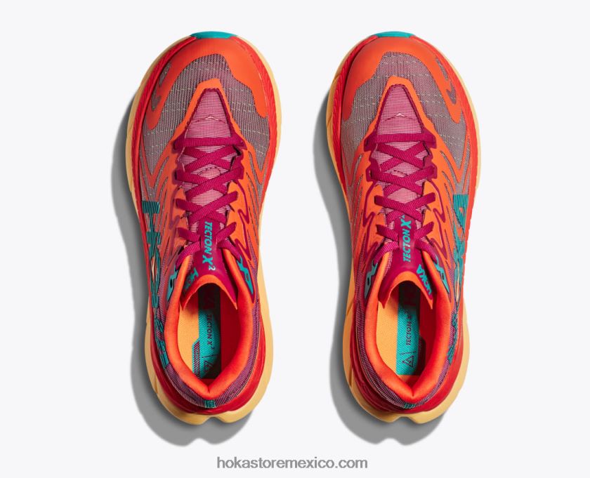 hombres Hoka tectón x 2 62T0RT479 cherrie jubileo/llama
