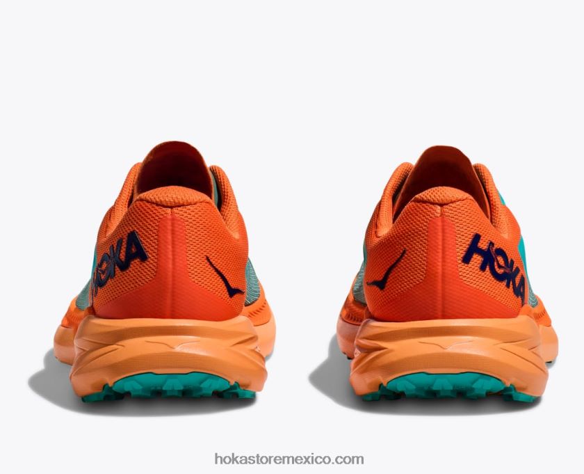 hombres Hoka zinal 62T0RT509 enrejado/naranja vibrante