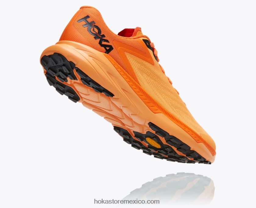 hombres Hoka zinal 62T0RT514 naranja ardiente/naranja caqui
