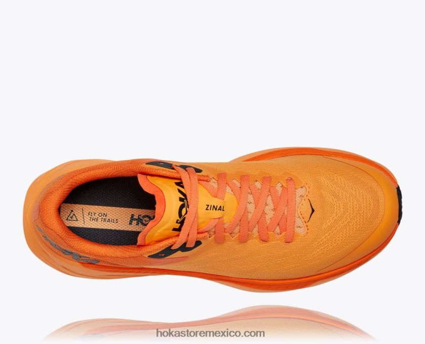 hombres Hoka zinal 62T0RT514 naranja ardiente/naranja caqui
