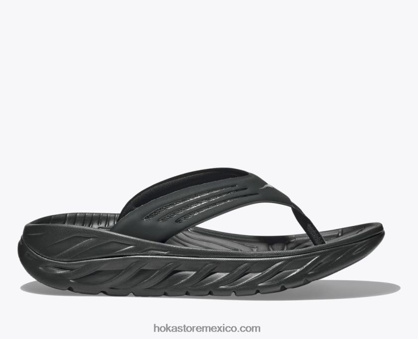 hombres Hoka voltereta de recuperación ora 62T0RT562 negro/gris gaviota oscuro