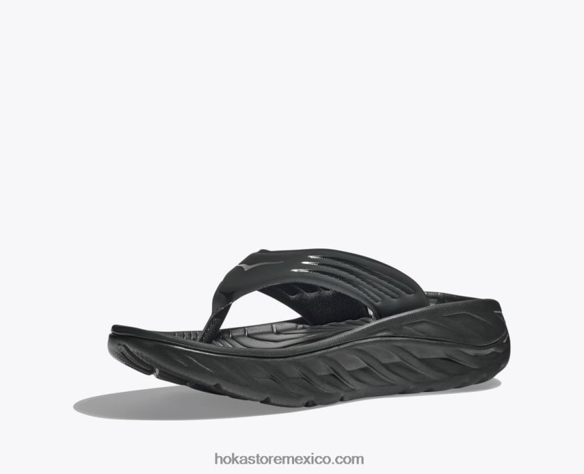 hombres Hoka voltereta de recuperación ora 62T0RT562 negro/gris gaviota oscuro