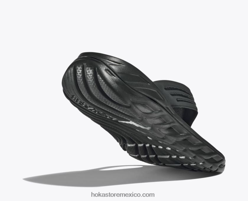 hombres Hoka voltereta de recuperación ora 62T0RT562 negro/gris gaviota oscuro