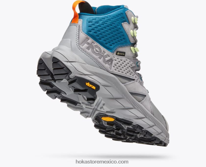 hombres Hoka anacapa mid gtx 62T0RT536 piel de tiburón/coral azul