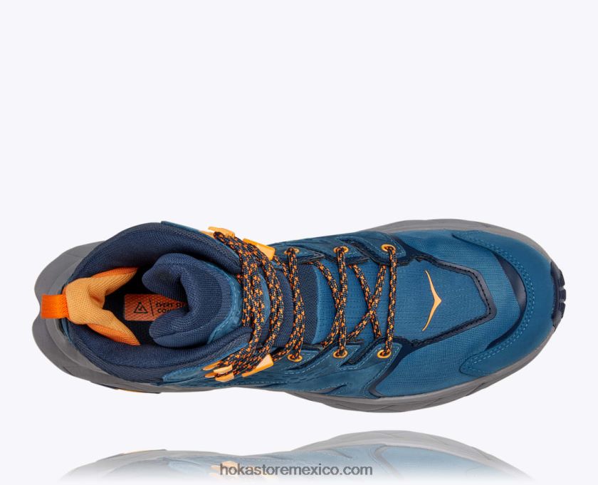 hombres Hoka anacapa mid gtx 62T0RT537 verde azulado real/espacio exterior