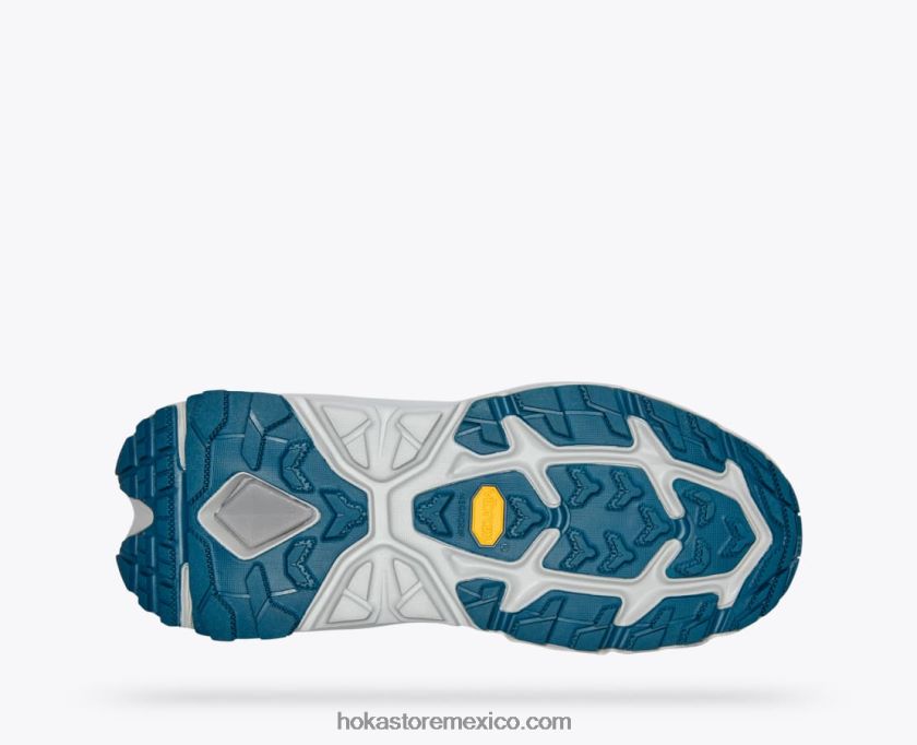 hombres Hoka kaha 2 baja gtx 62T0RT551 piel de tiburón/coral azul