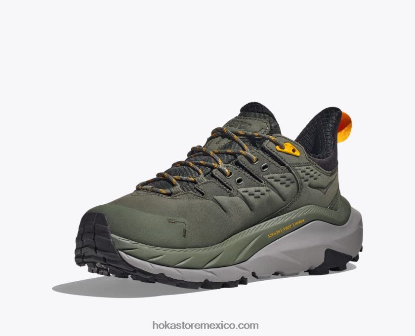 hombres Hoka kaha 2 baja gtx 62T0RT552 tomillo/amarillo radiante