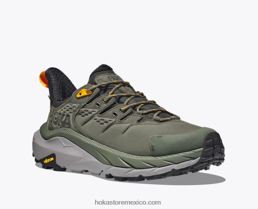 hombres Hoka kaha 2 baja gtx 62T0RT552 tomillo/amarillo radiante