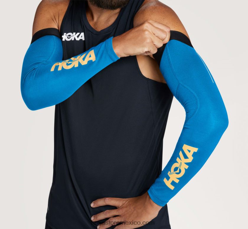 mujer Hoka mangas de brazo de vuelo 62T0RT405 diva azul