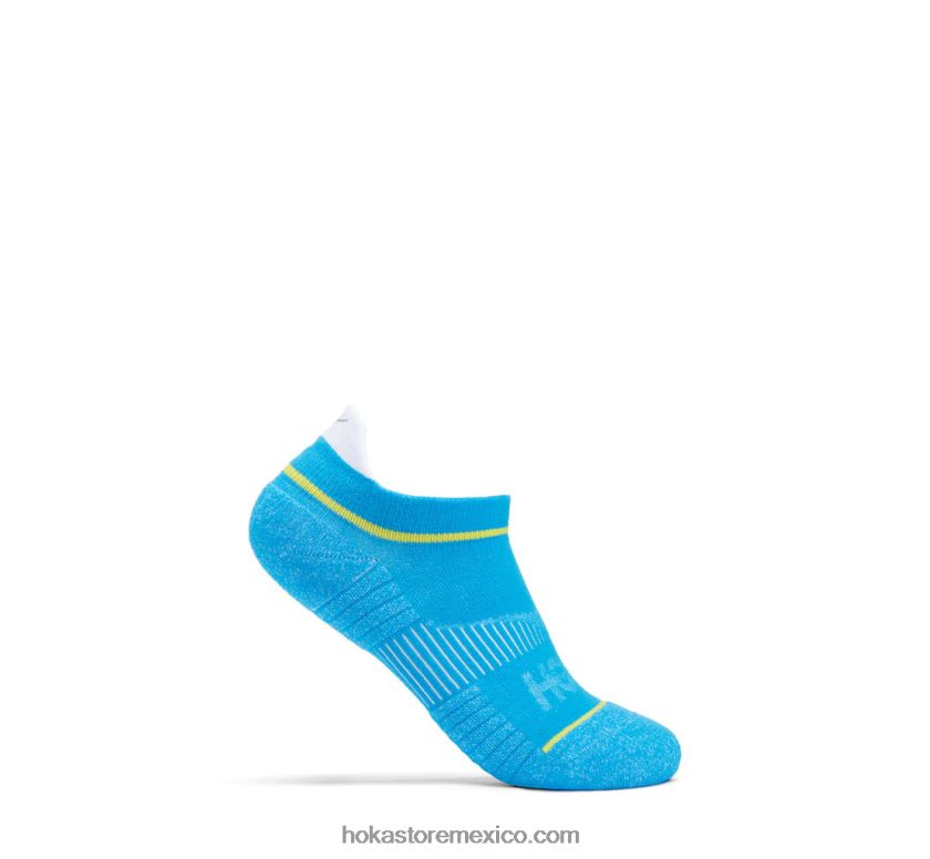 mujer Hoka calcetín de carrera invisible 62T0RT379 azul diva/cítrico