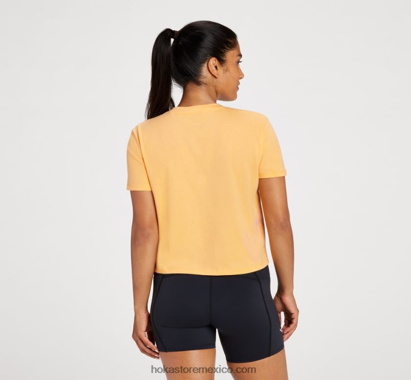 mujer Hoka camiseta todo el día 62T0RT345 simulacro de naranja
