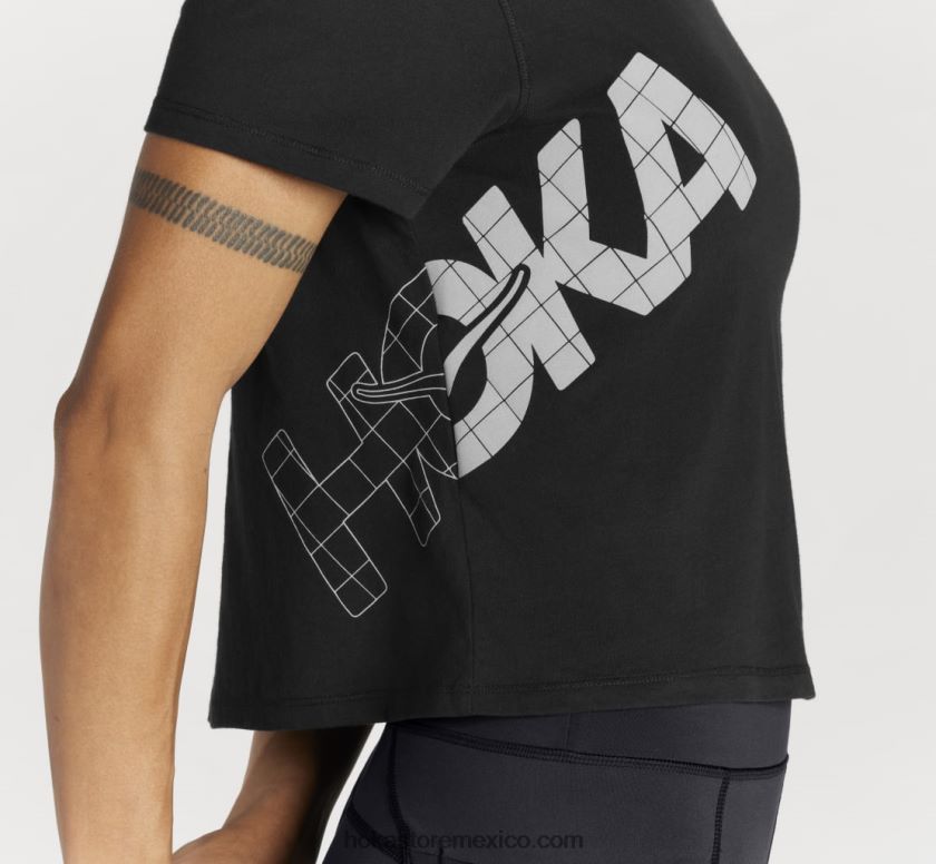 mujer Hoka camiseta todo el día 62T0RT348 neblina negra/del puerto