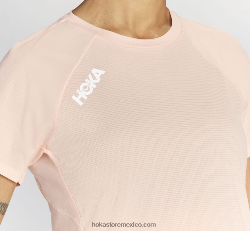 mujer Hoka deslizamiento de manga corta 62T0RT335 blanco