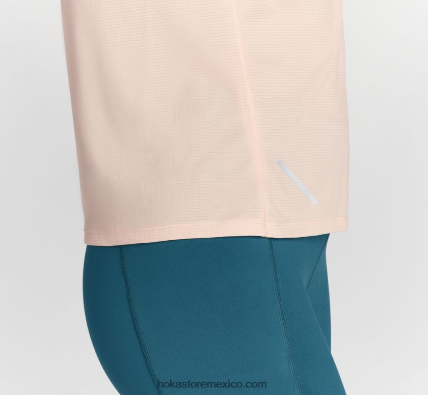 mujer Hoka deslizamiento de manga corta 62T0RT335 blanco