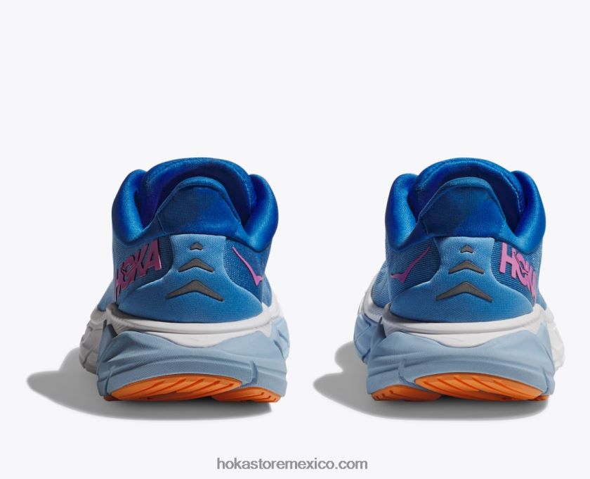 mujer Hoka arahi 6 62T0RT251 todos a bordo/cielo costero