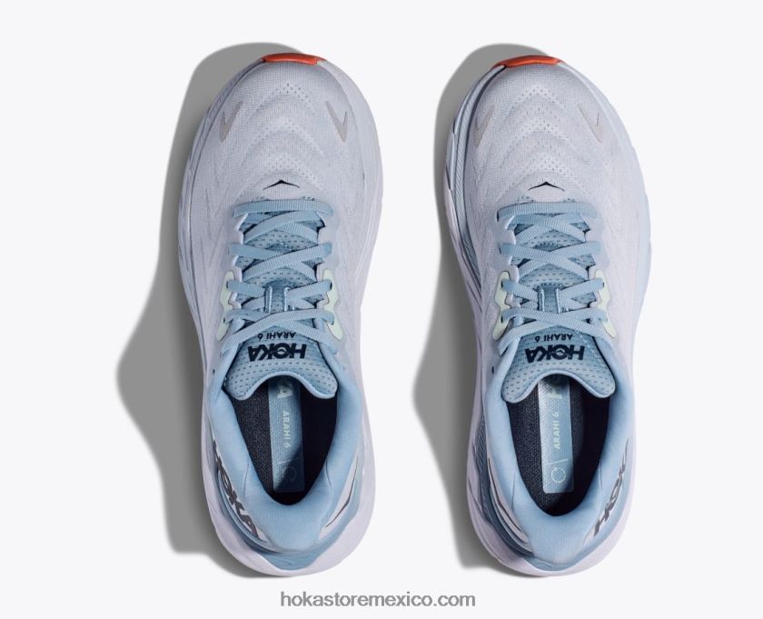 mujer Hoka arahi 6 62T0RT254 aire libre/niebla azul