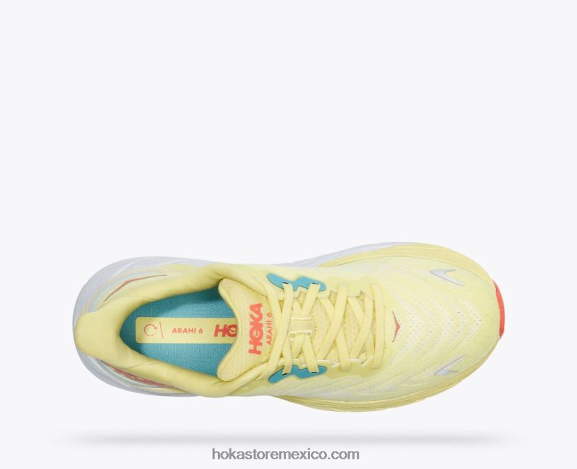 mujer Hoka arahi 6 62T0RT25 pera amarilla/maíz dulce