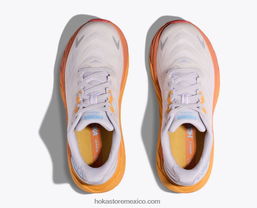 mujer Hoka arahi 6 62T0RT685 nube nimbus/blanco de blanc