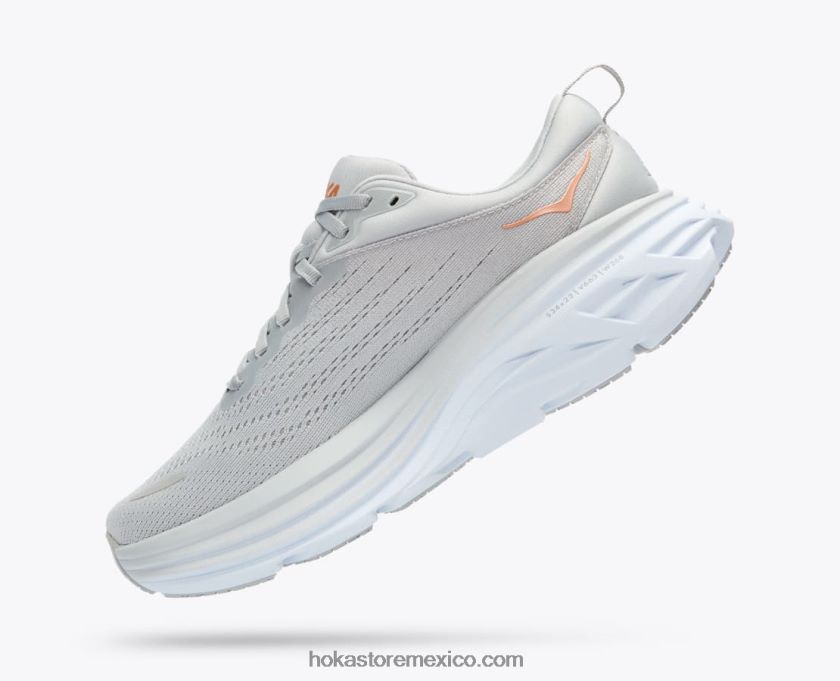 mujer Hoka bondi 8 62T0RT245 niebla del puerto/roca lunar