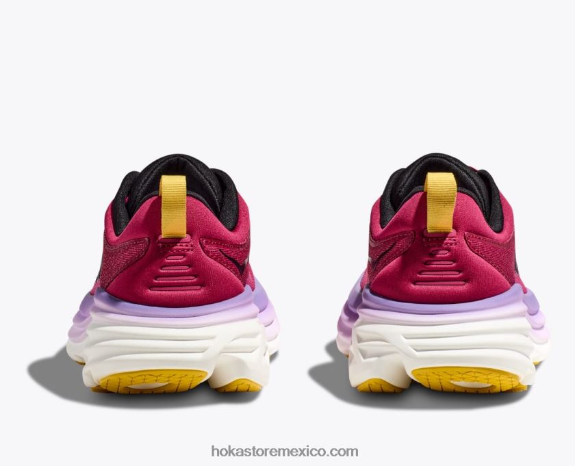 mujer Hoka bondi 8 62T0RT8 cerezas jubileo/milenrama rosa