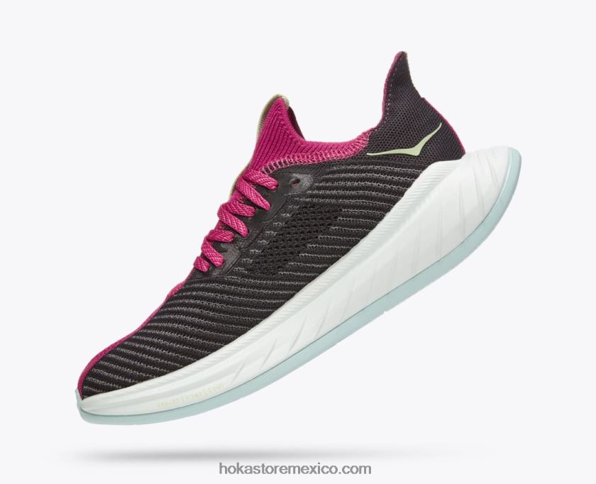 mujer Hoka carbono x 3 62T0RT45 festival fucsia/negro