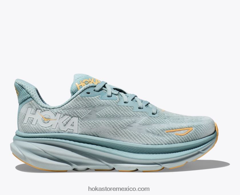mujer Hoka clifton 9 62T0RT1 nube azul/flujo de hielo
