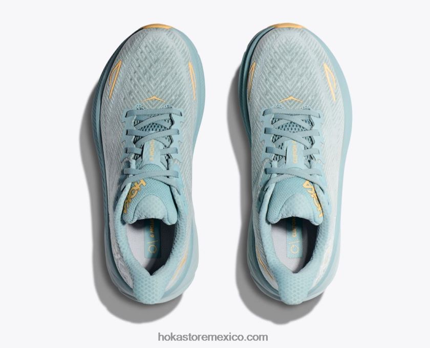 mujer Hoka clifton 9 62T0RT1 nube azul/flujo de hielo