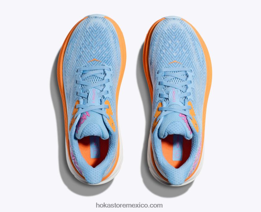 mujer Hoka clifton 9 62T0RT224 azul aireado/agua helada