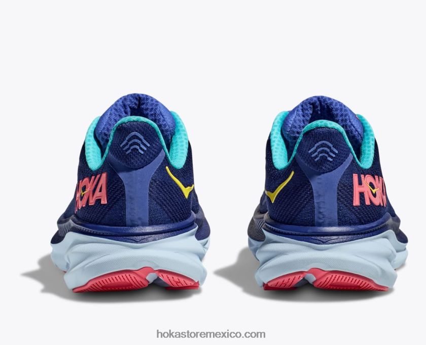 mujer Hoka clifton 9 62T0RT2 manantial azul/cerámica