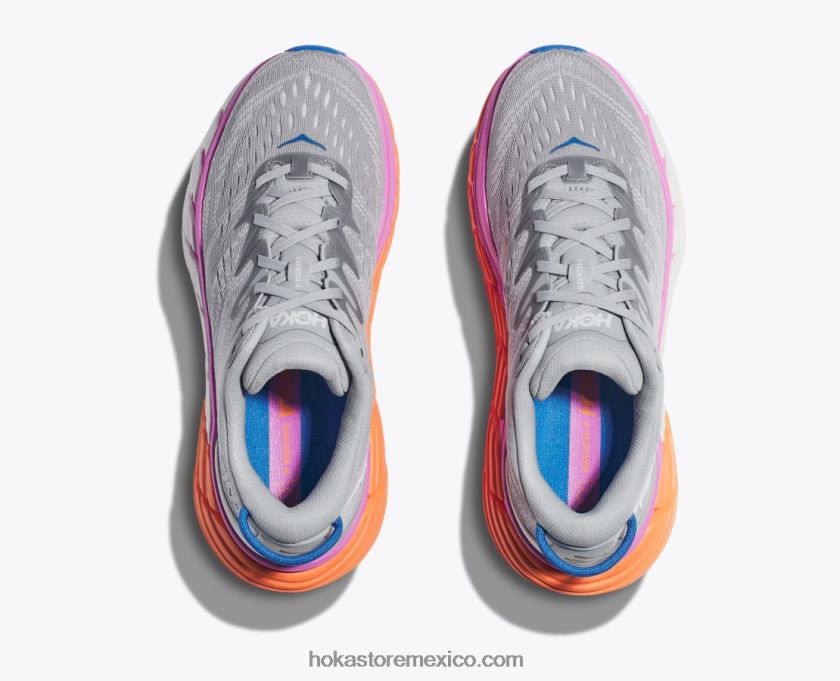 mujer Hoka gaviota 4 62T0RT204 festival fucsia/azul grafito