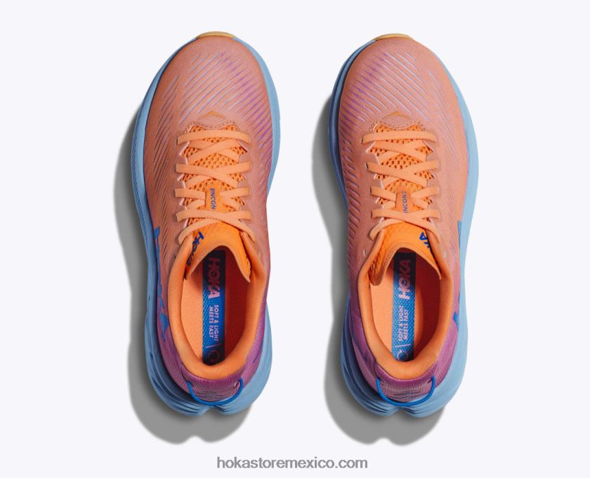 mujer Hoka rincón 3 62T0RT228 imitación de naranja/ciclamen