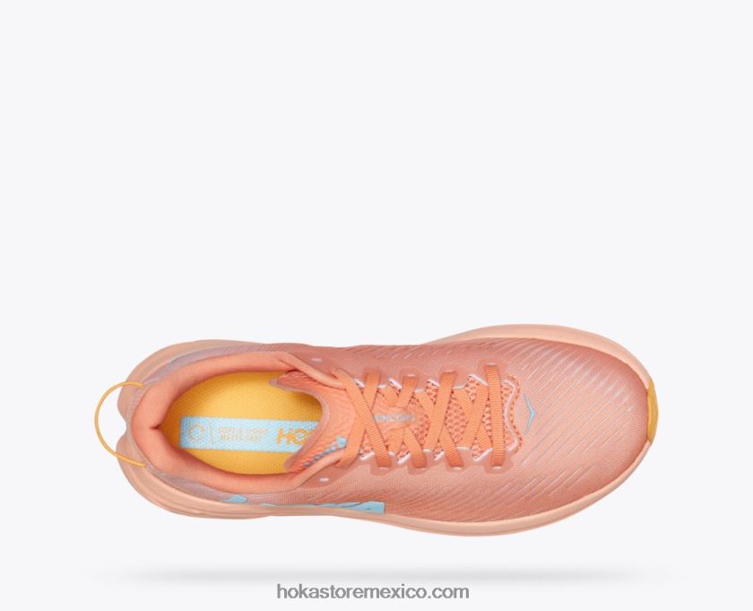 mujer Hoka rincón 3 62T0RT232 parfait de coral de concha/melocotón