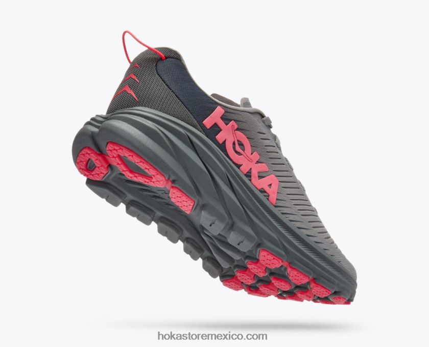 mujer Hoka rincón 3 62T0RT35 piel de tiburón/rosa diva