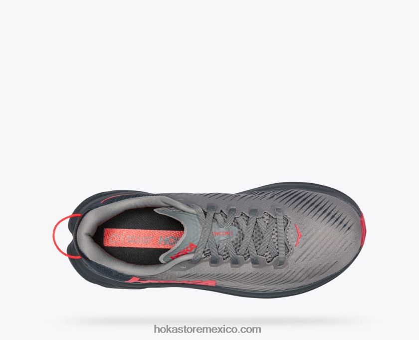 mujer Hoka rincón 3 62T0RT35 piel de tiburón/rosa diva