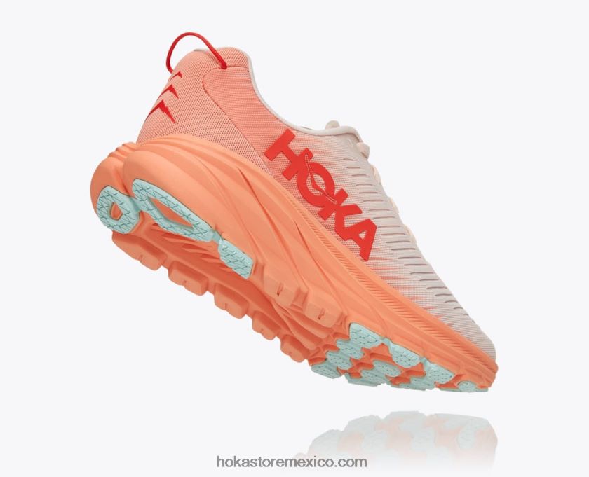 mujer Hoka rincón 3 62T0RT36 peonía plateada/melón