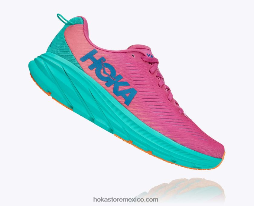 mujer Hoka rincón 3 62T0RT39 rosa phlox/atlántida