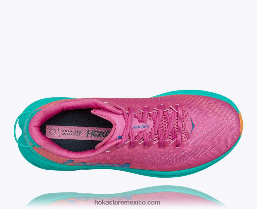 mujer Hoka rincón 3 62T0RT39 rosa phlox/atlántida