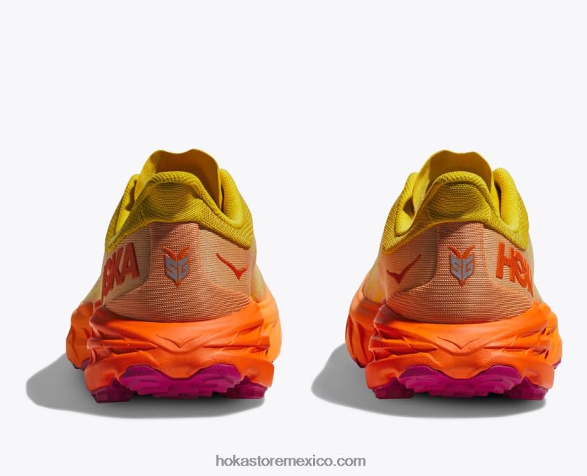 mujer Hoka cabra rápida 5 62T0RT102 maracuyá/naranja simulada