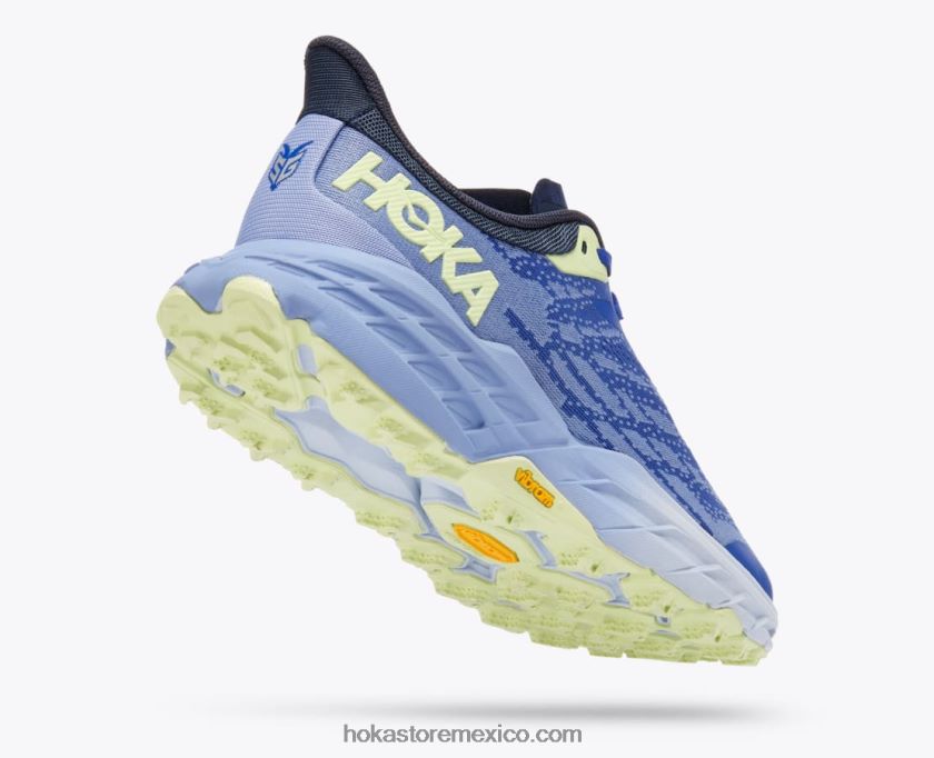 mujer Hoka cabra rápida 5 62T0RT107 impresión púrpura/azulado