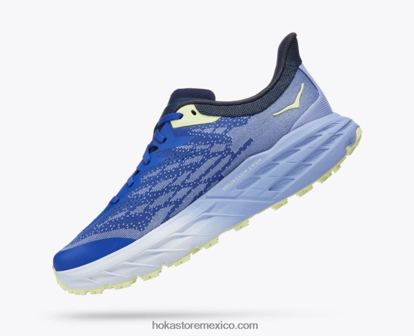 mujer Hoka cabra rápida 5 62T0RT107 impresión púrpura/azulado