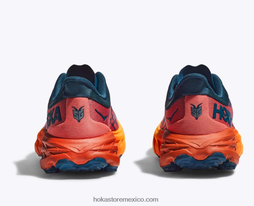 mujer Hoka cabra rápida 5 62T0RT237 coral azul/camelia