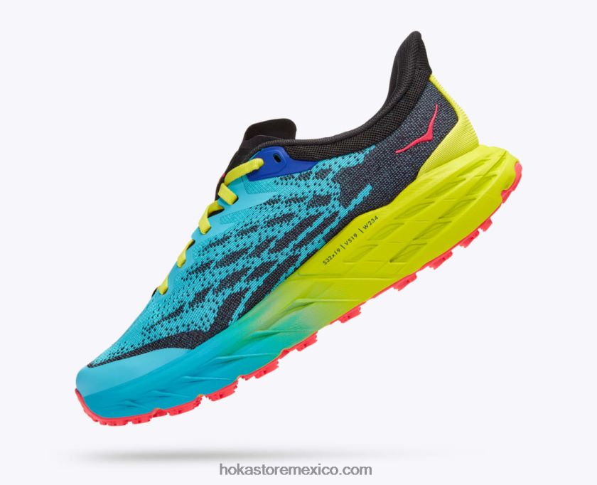 mujer Hoka cabra rápida 5 62T0RT241 azul marino/negro