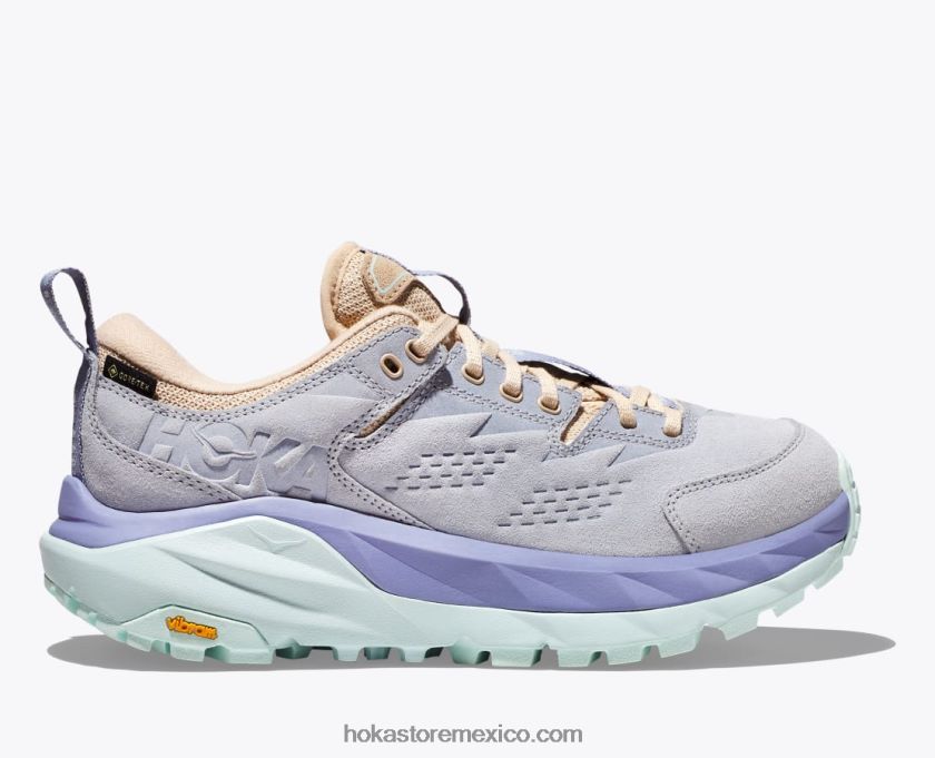 mujer Hoka kaha baja gtx 62T0RT111 hielo ártico/impresión púrpura