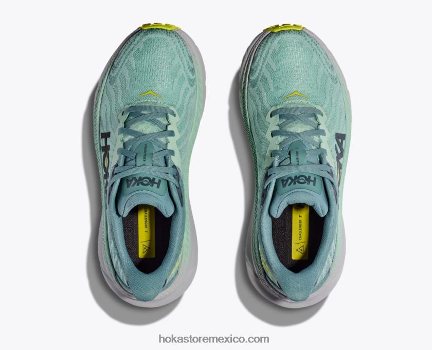 mujer Hoka retador 7 62T0RT253 niebla verde/enrejado