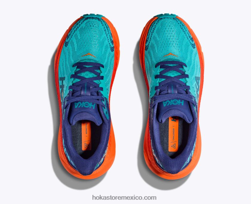 mujer Hoka retador 7 62T0RT255 cerámica/naranja vibrante