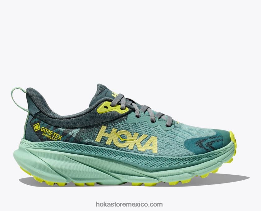 mujer Hoka retador 7 gtx 62T0RT94 enrejado/verde balsamo